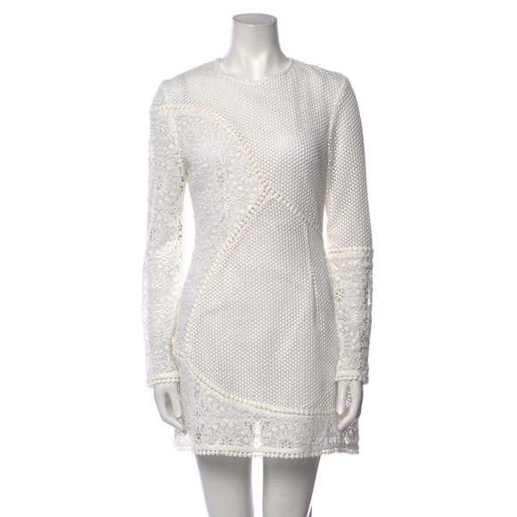 NWOT Zimmermann Anais Lace Mini Back Cut-out Dress in Ivory, Size 1 - Picture 3 of 11